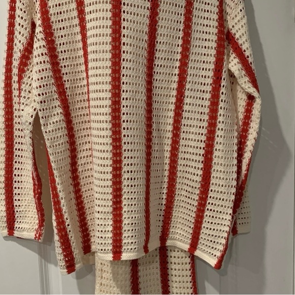 commense - Puglia Stripe Crochet Two Piece Pant Set - Picture 4 of 6